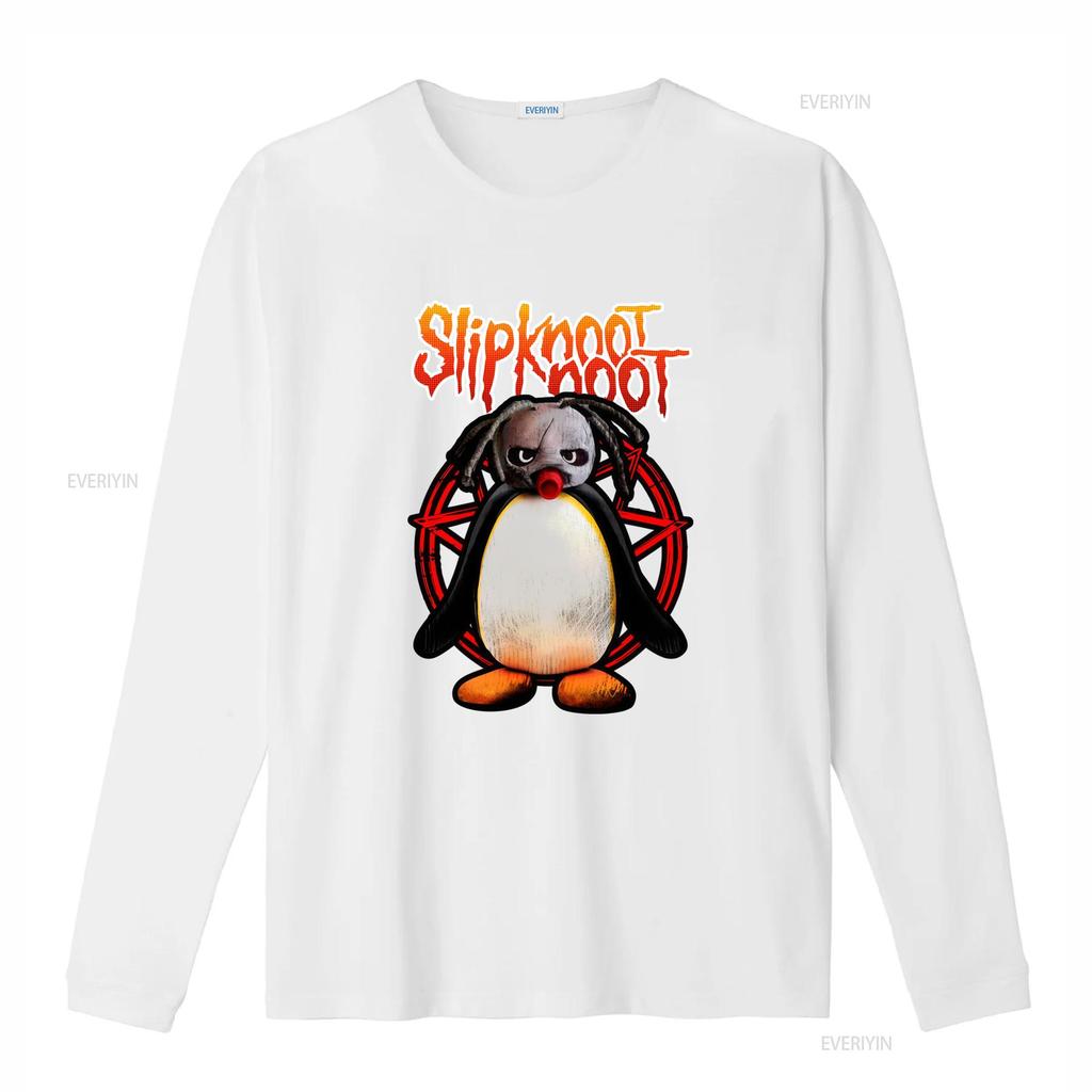 Slipknoot Noot Pingu Mens T Shirt Novelty Round Collar with Design vintage Washed fashion Casual designer clothes streetwear