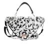 Cosmetic Bag/toiletry Bag [Customized Bag] YXYY Silver Chain Leopard Print Leopard Print Leather Silver Ring Chain Silver Chain Leopard Print