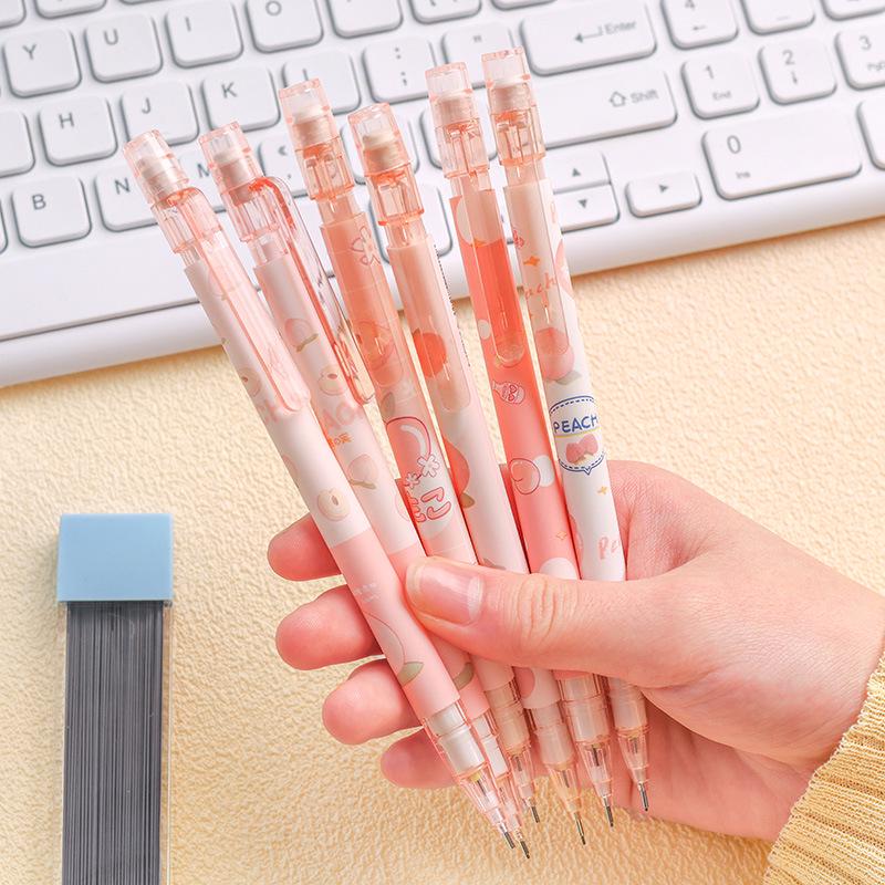 Adorable 0.5mm Mechanical Pencils for Students - No Sharpening Needed, Easy Click Design, Perfect for School