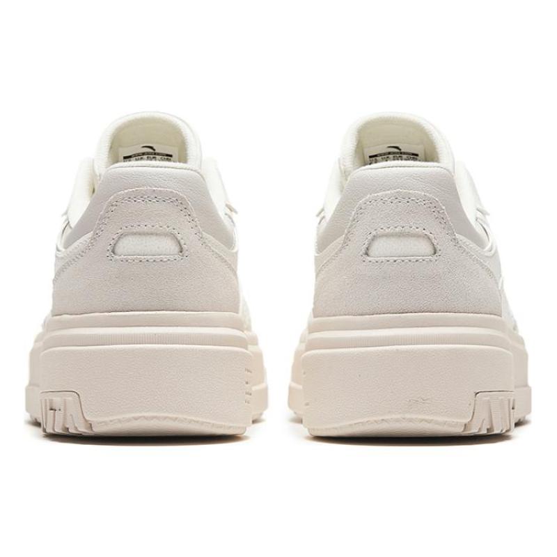 Anta Platform Sandals Wear-Resistant Low-Top Skateboard Shoes Women's White Sneakers 922348072-3