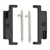 Pomya Metal Watch Band 1 Pair Watch Band Stainless Steel Watch Strap Connection Adapter for Watch Bands Adapter, Accessories, 18-22mm (Black)