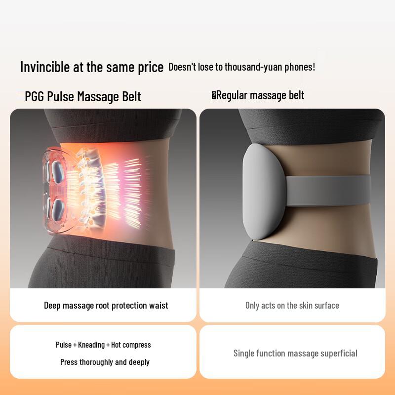 PGG W7 Wireless Heated Waist Massager CN plug (adapter included)