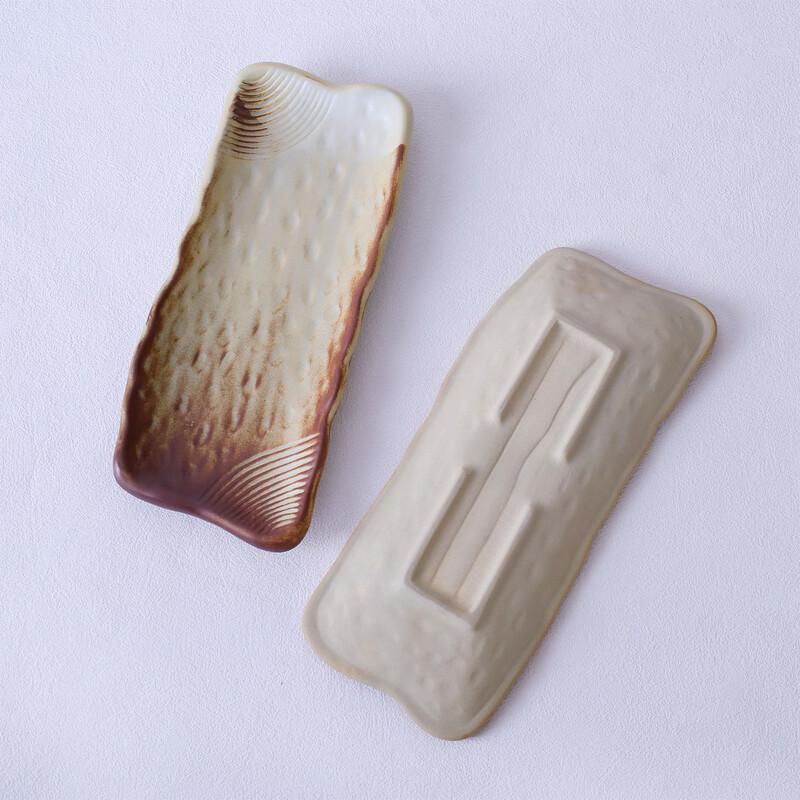 Abay Japanese Ceramic Long Sushi Plate