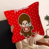 Anime M-Monchhichi Cushion Cover Car Throw Pillow Case For Sofa Car Christmas Gift 40x40cm 45x45cm