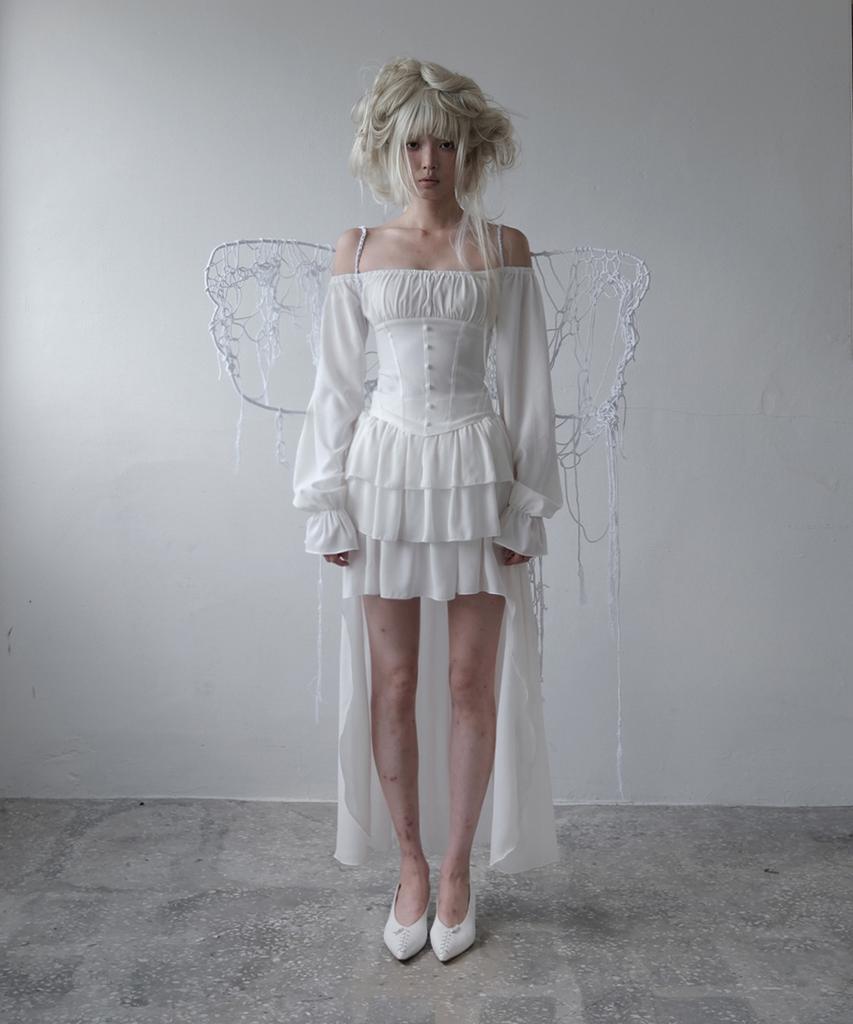 IODAM Lilia Corset Blouse (White)