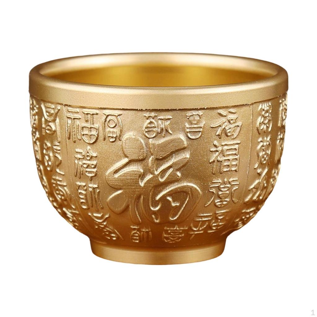 Bowl-shaped Bowl, Collectible Statue, Figurine, Feng Shui Decoration, Good Fortune Ornament for