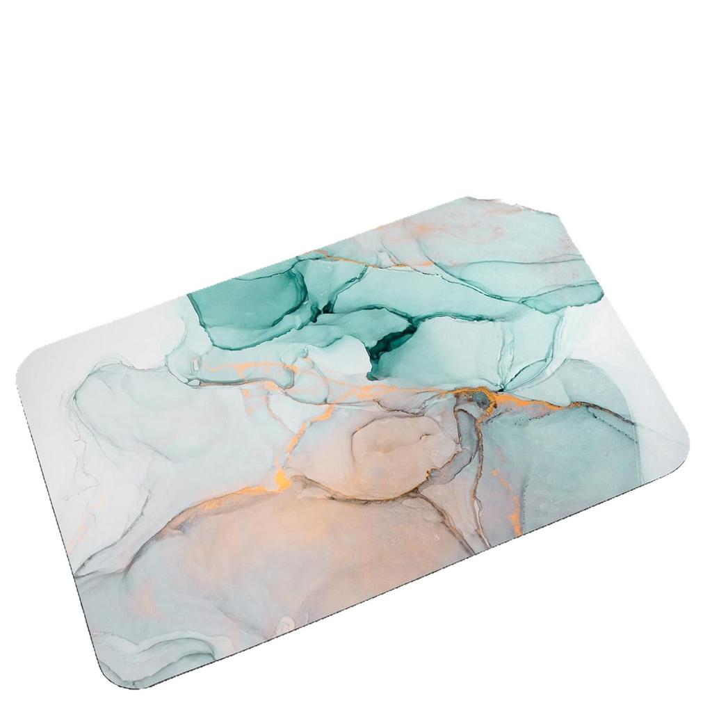 Marble Grain Diatom Mud Floor Mat Bathroom Water-absorbing Non-slip Foot Mat Dirt-resistant Wear-resistant Door Mat