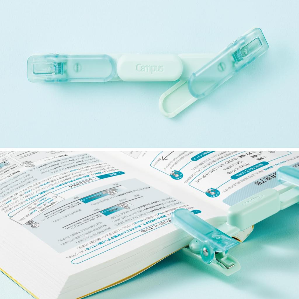 Kokuyo Campus Portable Book Pen-Like Clip, Green, AMBC-H01G