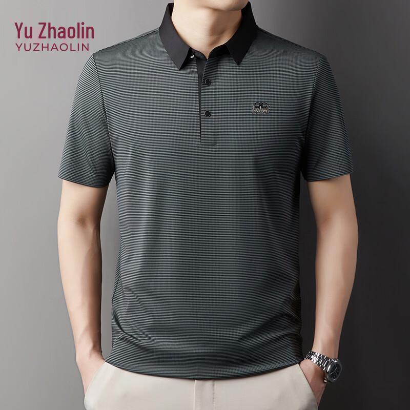YUZHAOLIN Men s Solid Business Casual T-Shirt 175/52/XL