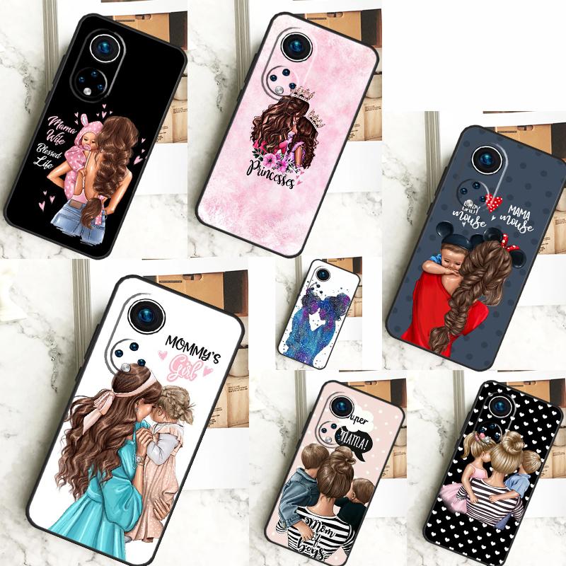 Beautiful Mother Daughter Son Case For Honor X8a X9a X7a X6a X7 X8 X9 X9b X8b Honor 90 70 50 10 Lite Magic 6 5 Pro Cover