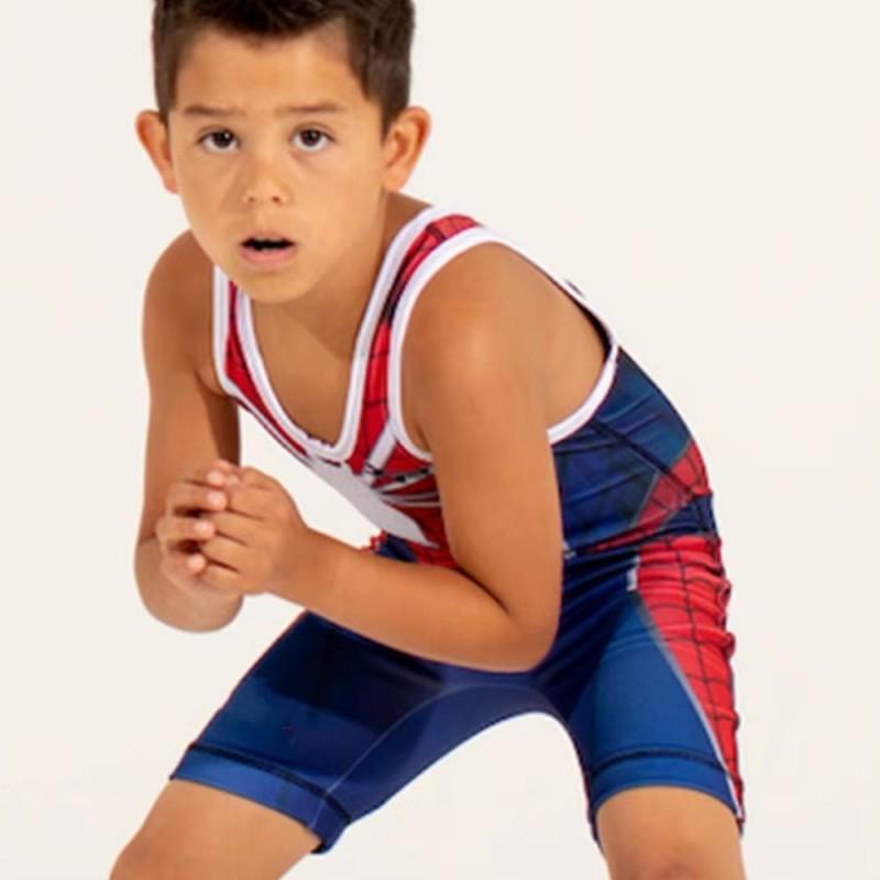 Dětský zápasnický dres Uniforma Rychleschnoucí Gymnastický trikot Sportovní oblečení Kluci Dívky