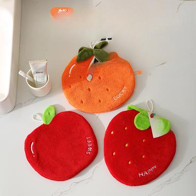 Handdoek Ophangen Leuke Cartoon Fruit Kinder Handdoek Koraalfluweel Keuken Absorberende Handdoek Kleine Handdoek