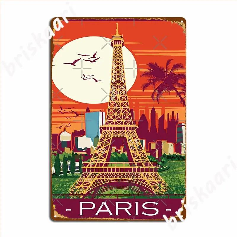 Amazing Paris Metal Sign Plaques Club Bar Club Party Funny Tin Sign Poster 20X30CM
