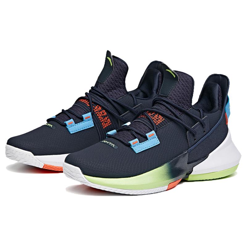 Anta Airspace 2 UFO Low-Top Performance Basketball Shoes Men's Dark Blue Black Sneakers
