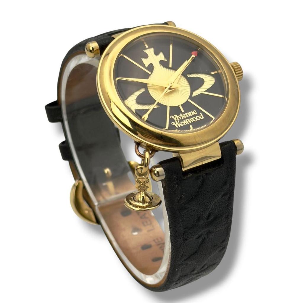 Used Operating, Beautiful Condition, Vivienne Westwood VV006BKGD Watch, Ladies, Quartz