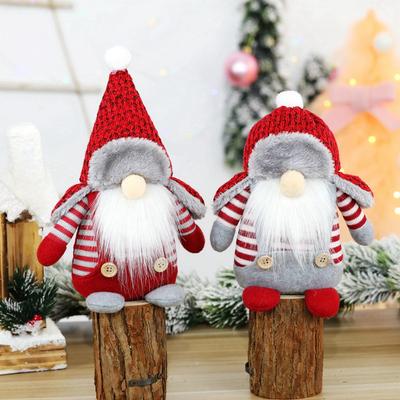 Weihnachtsmann Weihnachtsfigur - Nordischer Wald Gesichtlose Puppe für Schaufensterdekoration.