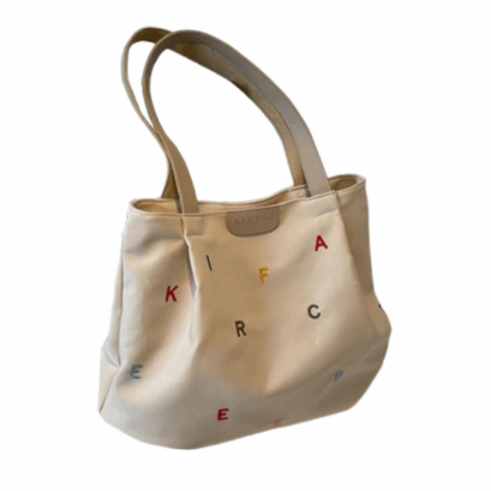 

Inner Pocket Student Tote Bag Simple Women s Single-shoulder Bag Elegant Shoulder Bag Shopping белый