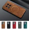 Leather Shockproof Protection Cover For Redmi Note 14 13 12 11 10 Pro Plus Redmi 14C 13  For Magsafe Magnetic Phone Cases