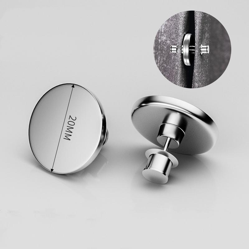 

1-12 Pairs Curtain Magnetic Button Nail Free Detachable Window Curtain Close Magnet Buckle Adjustment Curtain Clip Accessories 1pair