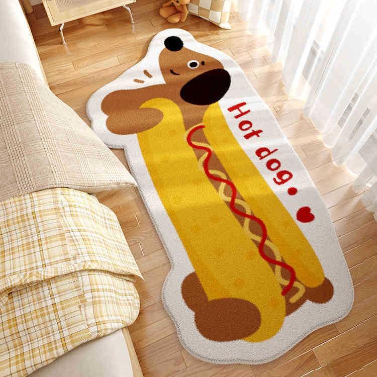 Cartoon Bedroom Carpet Children's Room Plush Carpet Anti Slip and Easy To Maintain Bedside Carpet