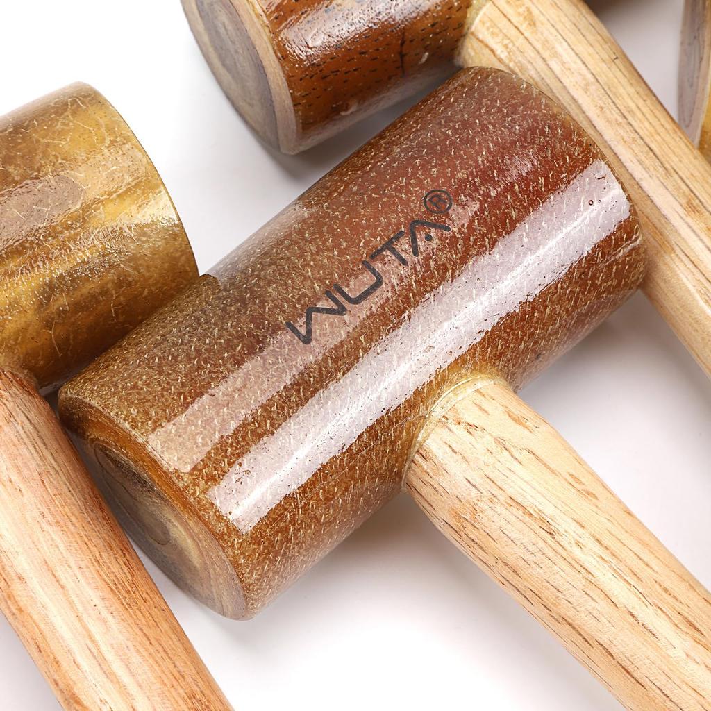 WUTA mallet hammer let leather craft tool rawhide leather craft mallet wooden hammer (42cm)
