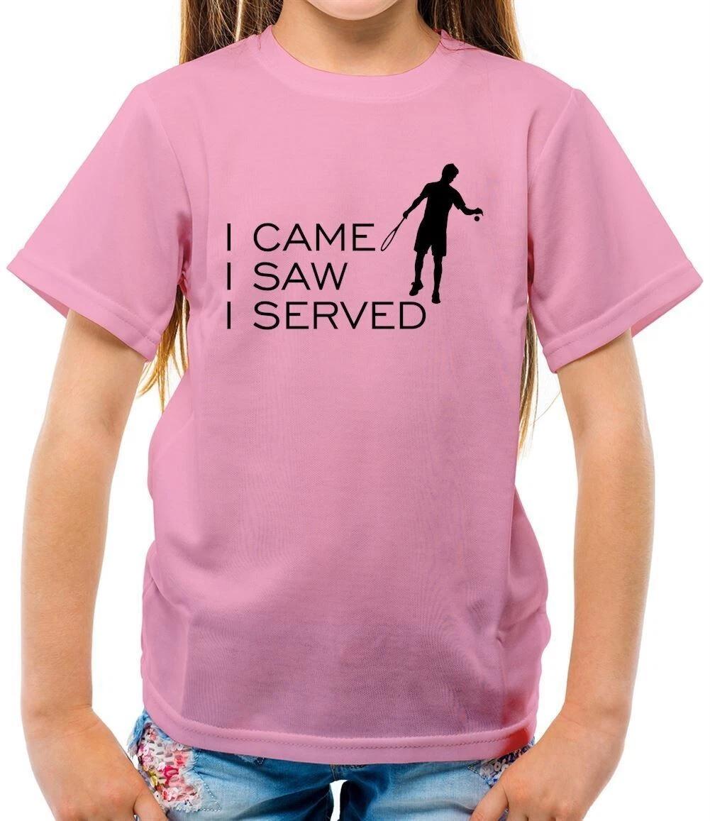 

I Came I Saw I Served - Kids T-Shirt - Tennis Player Love Equipt Funny 130