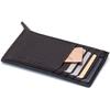 Women's Japanese Korean Style Multi-Card Cowhide ID Holder with Zipper Coin Purse