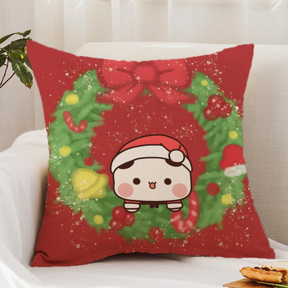 BUBU DUDU Cushion Cover Premium Comfort Reversible Pillow Cover - Dual - Use Design for Home & Car