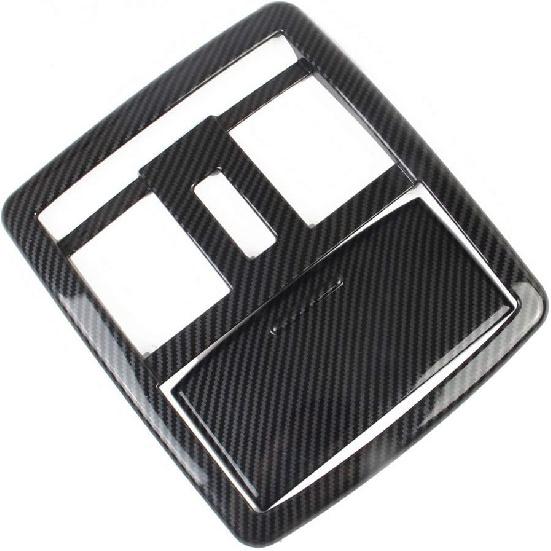 Carbon Fiber Roof Reading Light Lamp Cover Trim Kit for Dodge Challenger 2008-2023
