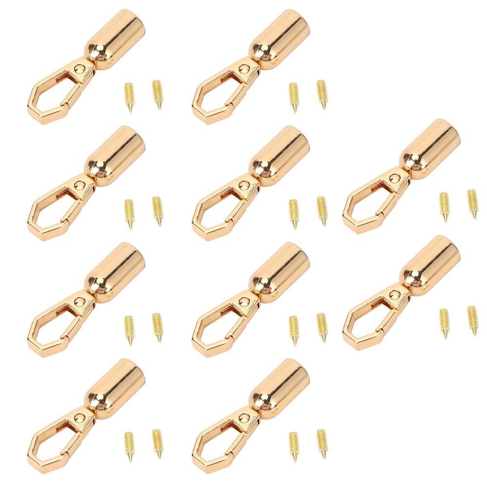 

10pcs Buckle Zinc Alloy Rope End Snap Hook With Screws 4 Colors Hanging Bell Snap 8mm Hole Snap Hook Fastener DIY Jewelry золотой