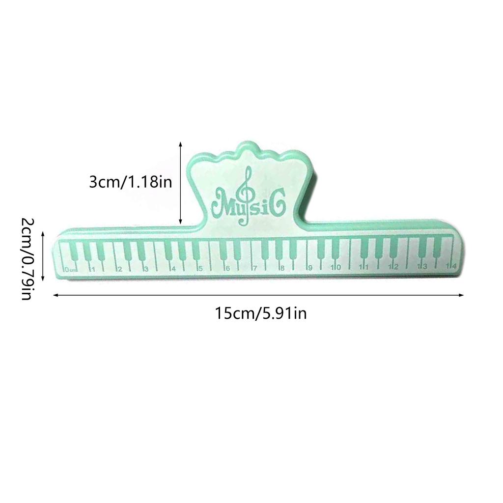 Clip Profesional para Partituras Musicales Soporte para Páginas de Música Clip Fijo de Plástico para Partituras Musicales para Tocar Instrumentos y Leer Libros