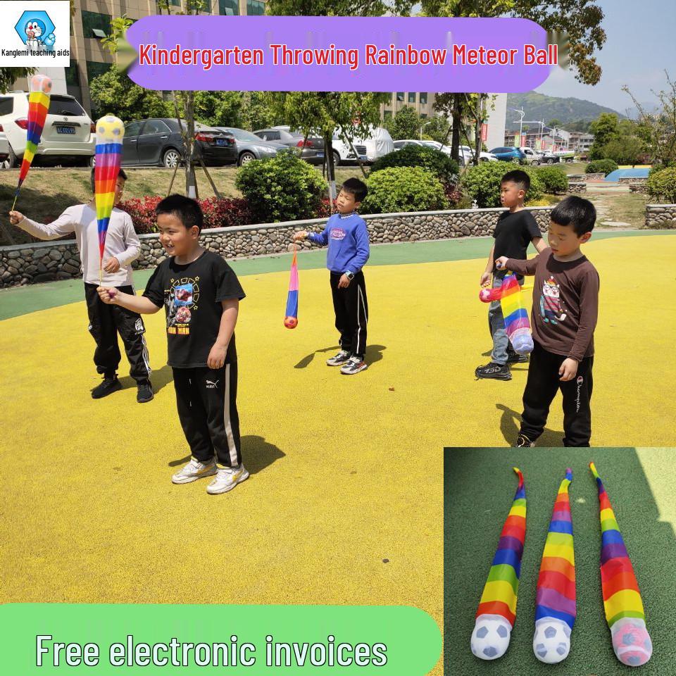 Kindergarten Sensory Training Ribbons & Soft Balls - Children's Throw & Catch Meteor Toy