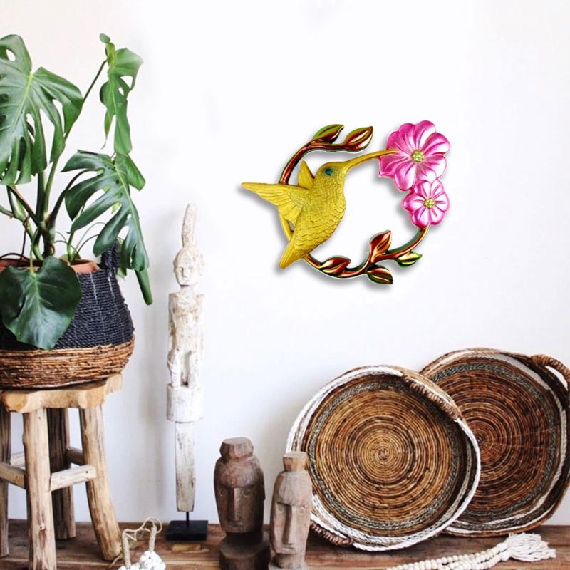 Semi-stereoscopic Hummingbird Wall Ornaments Drop Glue Mold Diy Wall Pendant Desktop Decoration Epoxy Silicone Mold