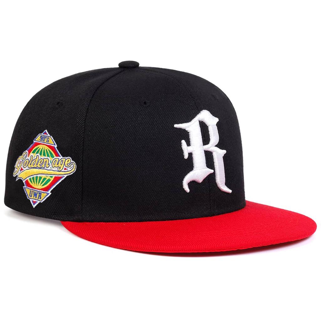 Gothic Letter R Embroidery Hip-hop Hats Spring and Autumn Outdoor Adjustable Casual Baseball Caps Sunscreen Hat