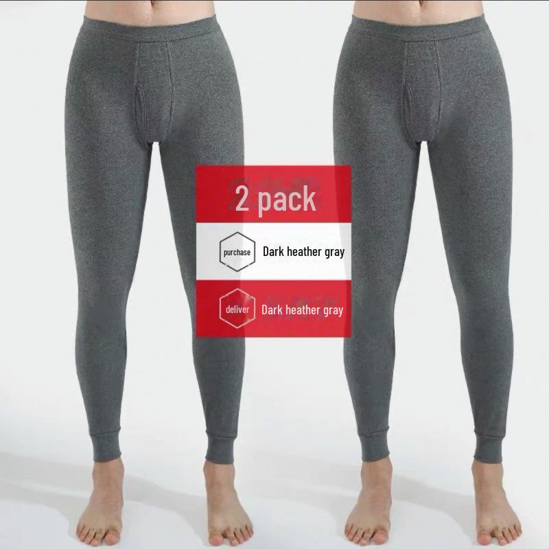 Men's 100% Cotton Lightweight Autumn Trousers - Warm, Comfortable Winter Base Pants