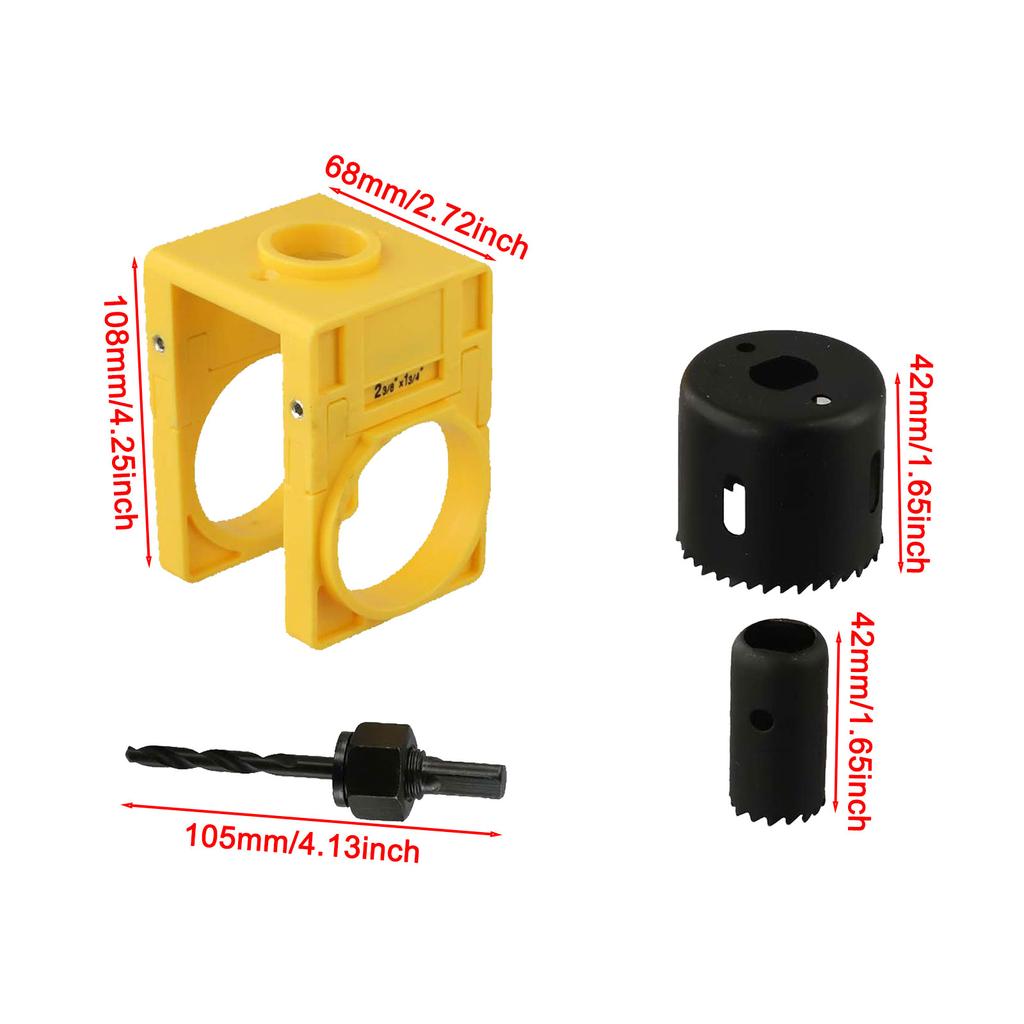 DIY Projects As Show Carbon Steel Hole Cutter Adjustable Guide Template Versatile Compatibility Comprehensive Setup