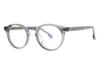Alloaiweeo [Aloxrounz] Ar7003A C2 Vintage Frame Round Transparent Gray Horn-Rimmed Glasses