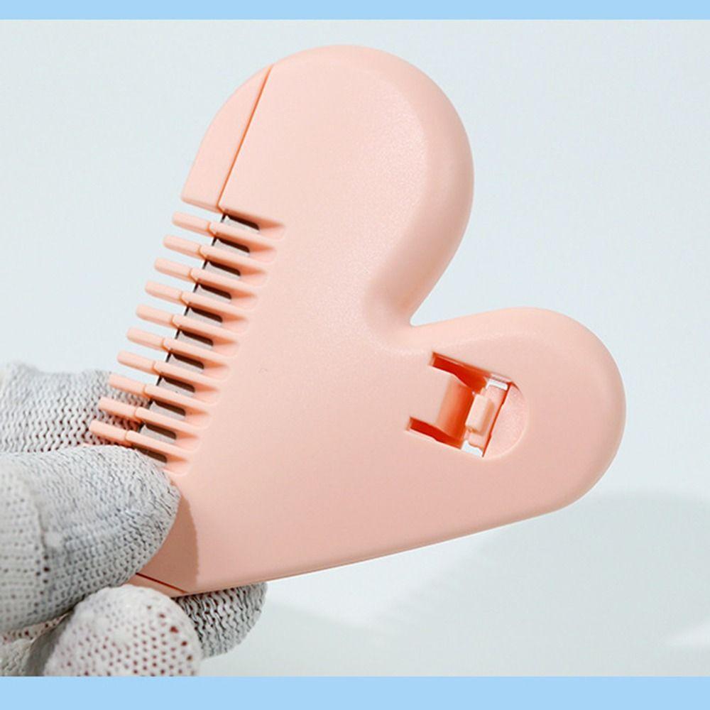 Durable Children Bangs Trimmer Peach Heart Hair Cutting Comb Cute Double Sided Hair Clipper Boys