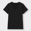 GU by Uniqlo Stil Dry Mesh V-Ausschnitt T-Shirt Kurzarm