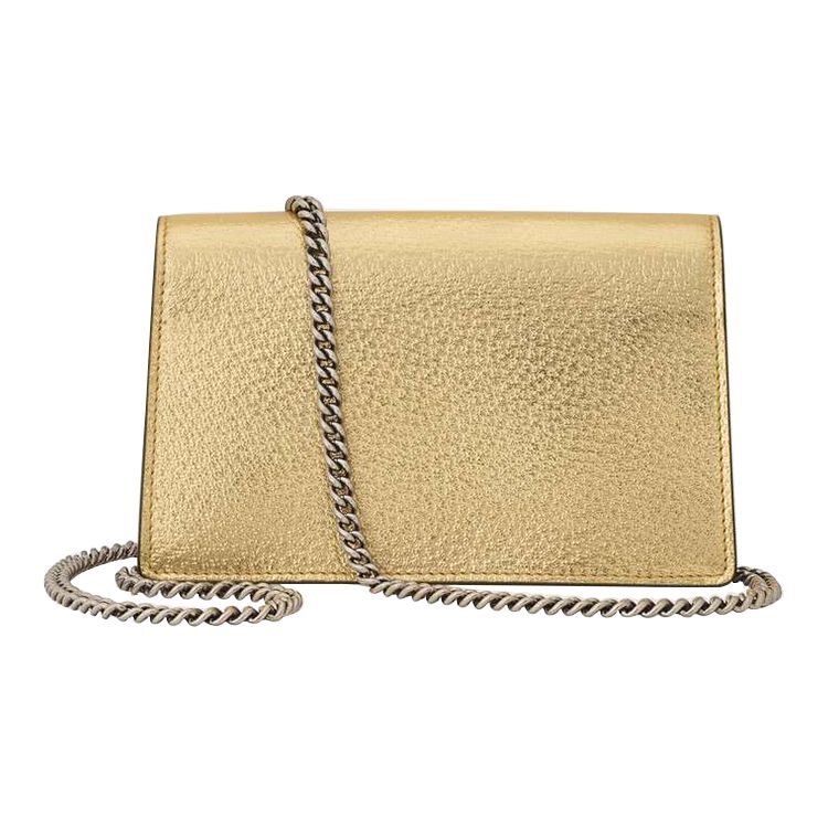 Gucci Dionysus Tiger Head Buckle Chain Leather Mini Shoulder Bag Women Bags Gold 476432-1TRBN-8089