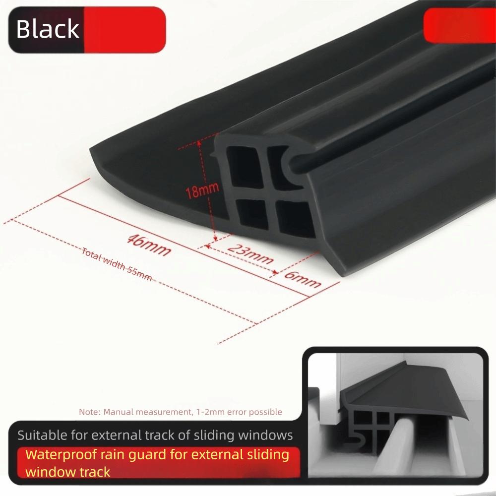 50cm Ainproof Water Backflow Waterproof Baffle Rubber Sealing Strip Water Deflector Rain Protection