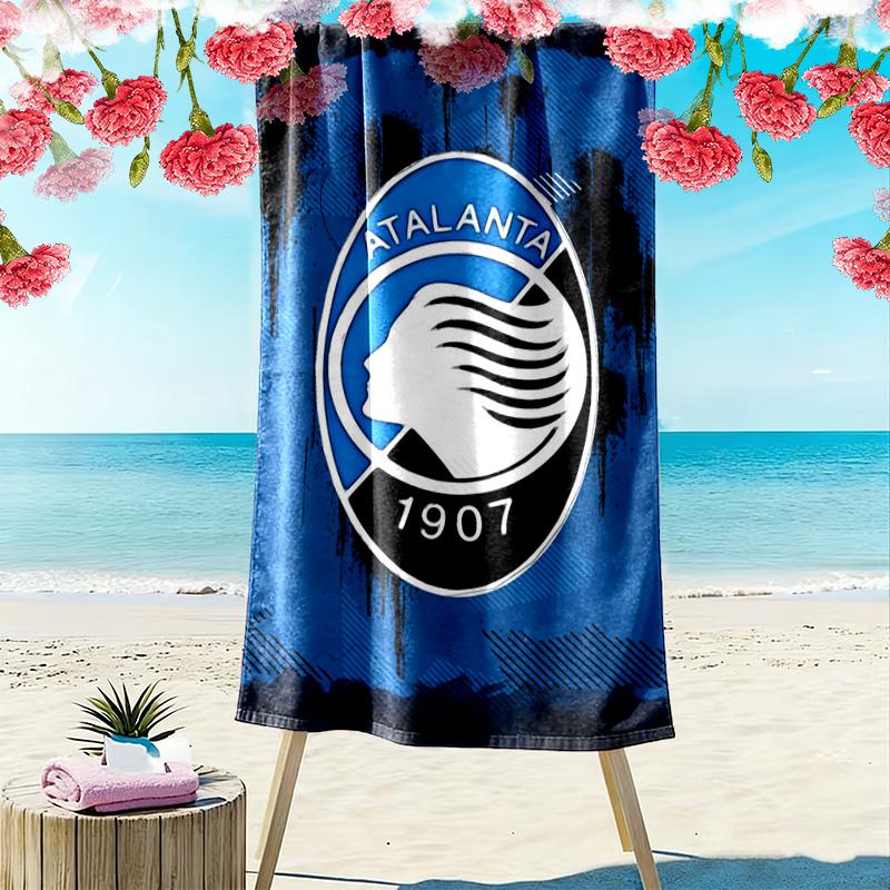 Asciugamano da Spiaggia Stampa Atalanta, Asciugamano Grande Morbido Asciugatura Rapida per Spiaggia Campeggio Nuoto