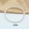 4-10mm Beige Imitation Pearl Beads Free Adjust 18cm Girth Elastic Bracelet for Women Various Sizes Wedding Gift