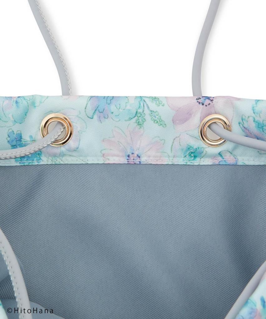 ROPE' PICNIC Passage HitoHana x ROPE' PICNIC Scarf Print Tote & Shoulder Bag, Women's, GIX32020, Light Green (33)