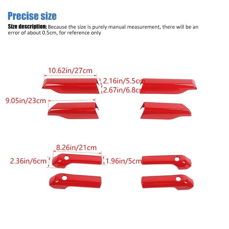 ABS Dveře Vnitřní Loketní Opěrka Panel Dekorace Kryt Nálepka Vhodné Pro Suzuki Jimny 2019 Nahoru 4dveřová Verze Interiérové Doplňky