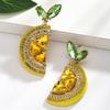Zomer Vol Citroen Druppel Oorbellen Fruit Hanger Stud Oorbellen Vakantie Strandfeest Sieraden Cadeau