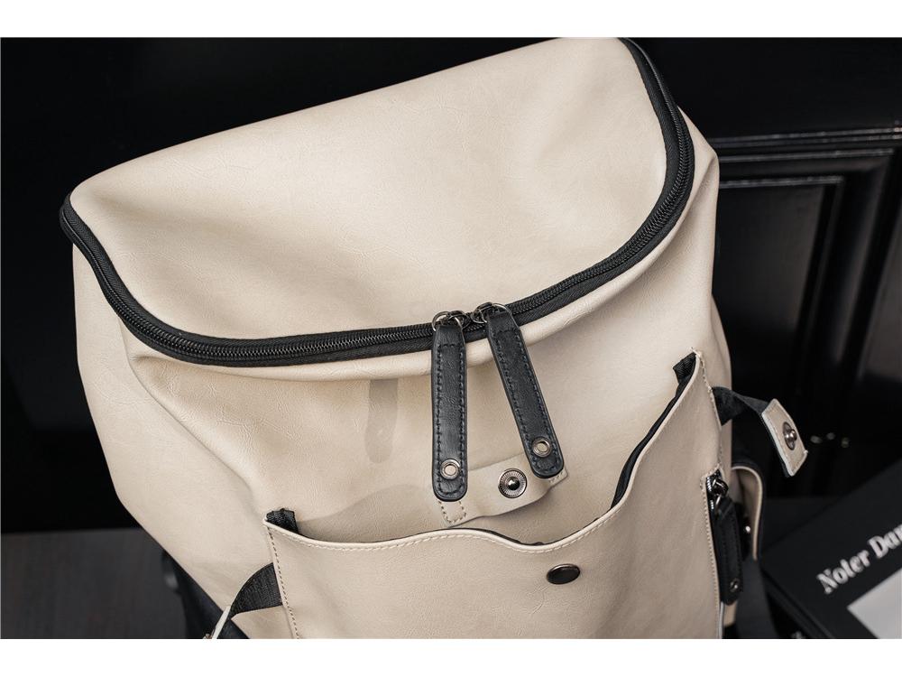 Herren Lederrucksack: Trendiger lässiger Reise- und Schulrucksack für Studenten