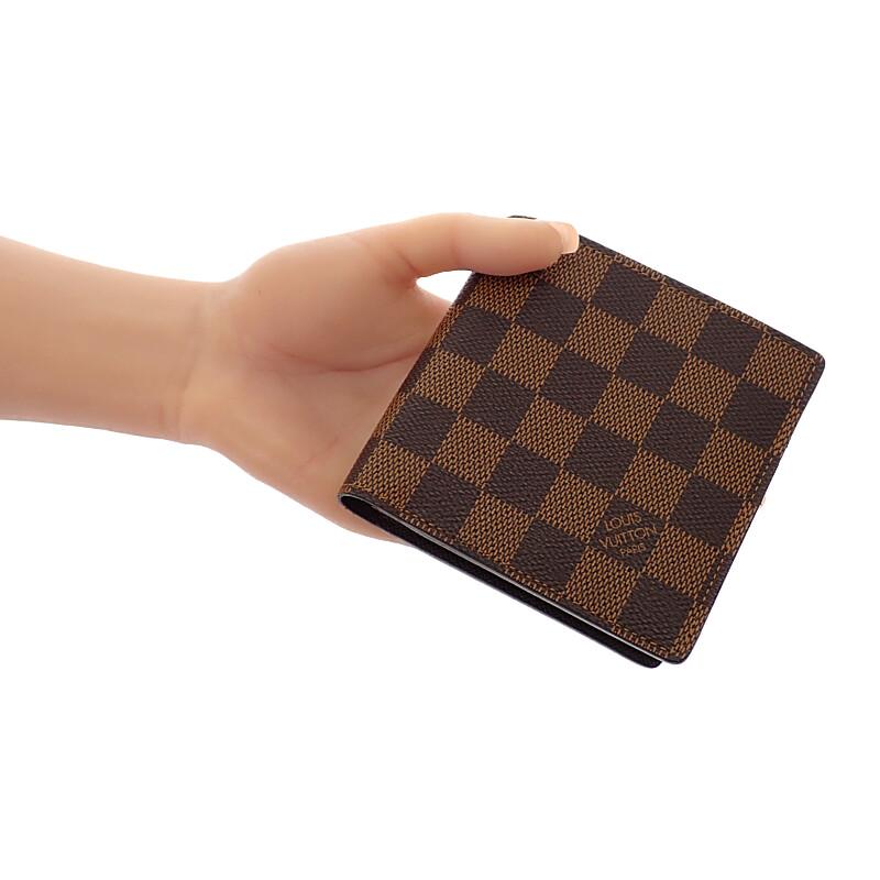 LOUIS VUITTON  N61675 Bifold Wallet Brown Damier canvas mens