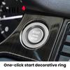 Accessoires de voiture Bouton-poussoir de démarrage/arrêt de moteur Autocollant Personnalisable Anneau Adhésif Facile à Installer Autocollant Décoratif