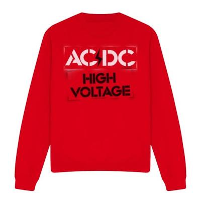 AC/DC Unisex Adult High Voltage Stencil Sweatshirt